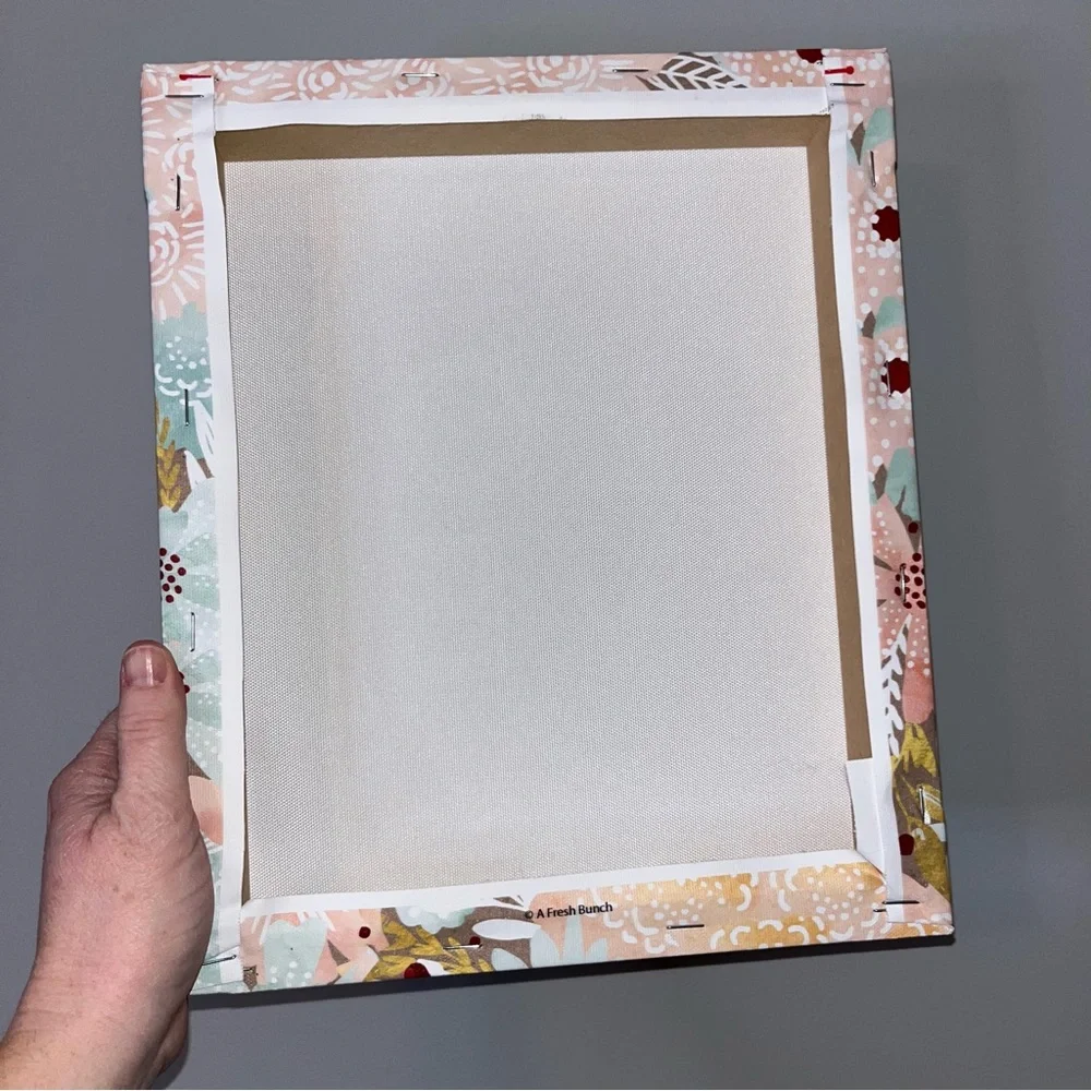 Floral Love Canvas Wall Art 10x12